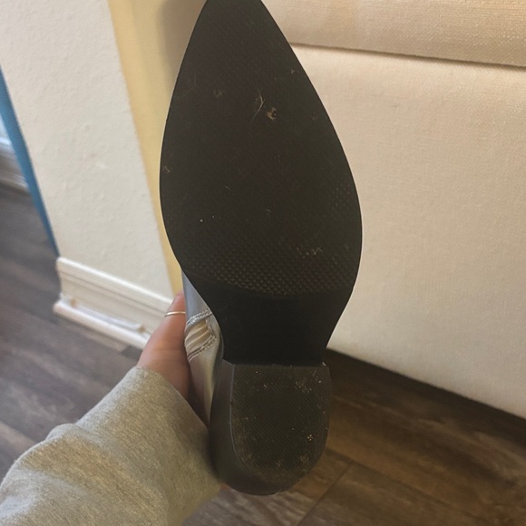 Knee High Silver Cowboy Boots - Picture 4 of 7